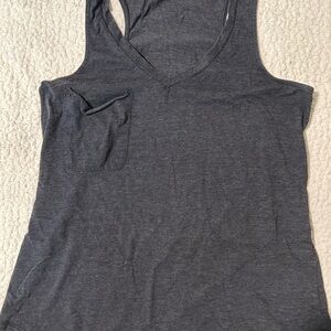 Z Supply Gray Asymmetrical Sleeveless Tank Top